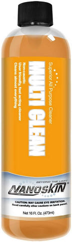 Nanoskin MULTI CLEAN All Purpose Concentrated Cleaner 16 Oz. – Removes Dirt, Grease & Stains on Counters, Carpet, Floors, Fabric, Equipment & Vehicles | Use with Sprayers, Scrubbers, Washers & More