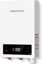 14kW Tankless Water Heater Electric, MIZUDO 240 Volt Instant Hot Water Heater, Up to 3.4 GPM for 2-3 Point of Use, with LED Digital Display, ETL Certified
