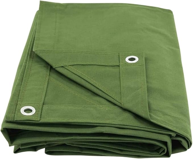 Mytee Products 12' x 16' Green Canvas Tarp 12oz Heavy Duty Water Resistant