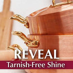 Wright's Copper and Brass Polish and Cleaner Cream- 8 Ounce - 2 Pack - Gently Clean and Remove Tarnish Without Scratching,8 Ounce (Pack of 2)