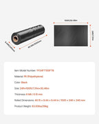 VEVOR 24' x 100' Plastic Sheeting Heavy Duty, 6 Mil Thick Plastic Sheeting Roll, Plastic Drop Cloth Painters Tarp, Polyethylene Covering for Crawl Space Vapor Barrier, Multi-Purpose, Black