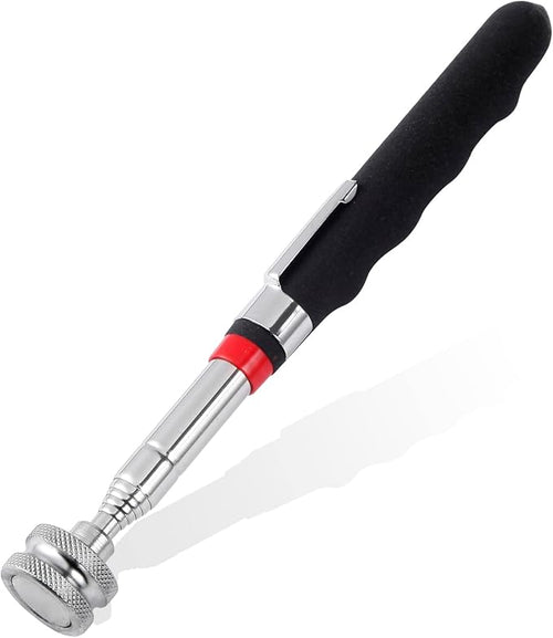 1 Piece 25LBs Telescoping Magnetic Pickup Tool, Multifunction Magnet Hanger with Pen Clip Design, Magnet Stick Rod Extendable 7" to 30.5" for Men, Birthday, Father's Day, Holiday Gift