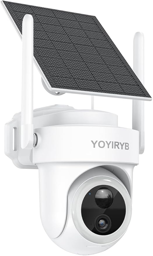 4K Wireless Outdoor Security Camera, Battery & Solar Powered – Single Add-on Unit, Requires Homebase, Not for Standalone Use, No WiFi Direct Connection, Supports Up to 8 Cameras per Homebase