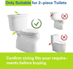 2-Inch Dual Flush Valve Replacement Kit for 2-Piece Toilets (11-16.5" Tank Height) | Fits 2.4"-2.8" Drain Holes | Includes Flush Valve with 1.5" Thread Push Button, Fill Valve, Gasket, Bolts