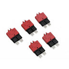 E39 Manual-Resettable Blade Automotive Fuse - ATC/ATO Low-Profile 10A, 12V-32V DC for Marine/RV/Car (5-Pack)