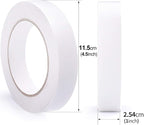 2 Rolls 1 Inch Double Sided Tape (1-Inch x 30 Yards per Roll), Permanent Clear Double-Sided Adhesive Scotch Tape for DIY Arts, Crafts, Scrapbook, Photos Display ect (1 Inch x 60 Yards Total)