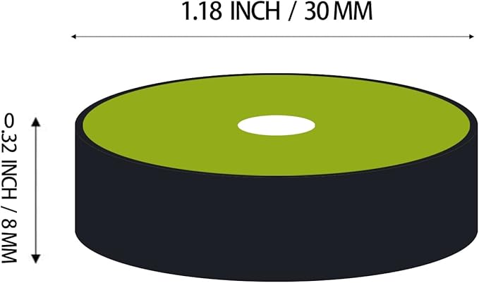 Aluminium High Precision Horizontal Leveler Bead Bubble Level Tool Circle Round Diameter 1.2 Inch 30mm (Black,Green)