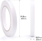 3 Rolls 1/2" Double Sided Tape Clear Double-Sided Adhesive Tape Removable for DIY Arts, Crafts, Scrapbook, Photos Display ect，1/2-Inch x 30 Yards (12.7mm x 27.5m)