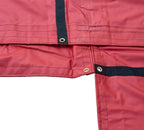 Mytee Products 2 Pack 24' x 27' Flatbed Trailer Lumber Tarp with 8 FT Drop - Heavy Duty Red 18 Oz Vinyl Waterproof Tarp for Truck/Trailers to Protect Cargo from Wind, Rain, Snow, and Sun