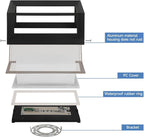 24W Porch Lights Outdoor 2160LM Modern Exterior Light Fixtures 3CCT 3000K/4000K/6500K Black Outdoor Wall Light LED Wall Mount Sconces for Garage Front Door Porch Hallway Doorway 2 Pack