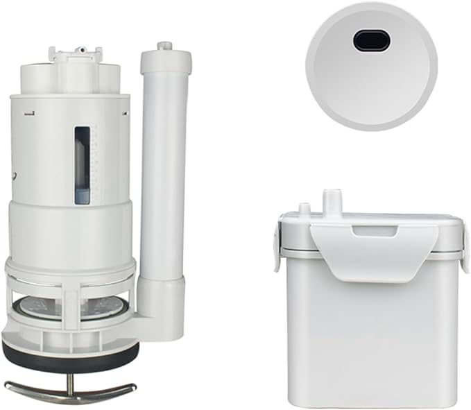 KERDE 3-Inch Water Tank Accessories Touchless Toilet Flush Kit, Automatic Toilet Flusher, Dual Flush Valve Replacement Kit, Battery Powered, One-Piece Toilet Repair,height6.7in-7.9in (3L-21CM)