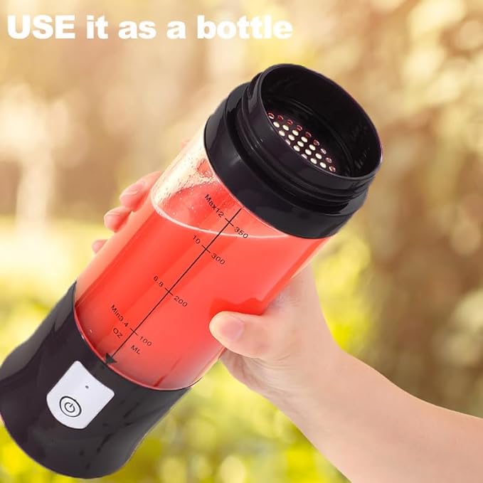 Personal Blender for Shakes and Smoothies, Portable Blender, Mini Small Juice Mixer machine for Kitchen, Office, Gym, 4000mAh (Pink)