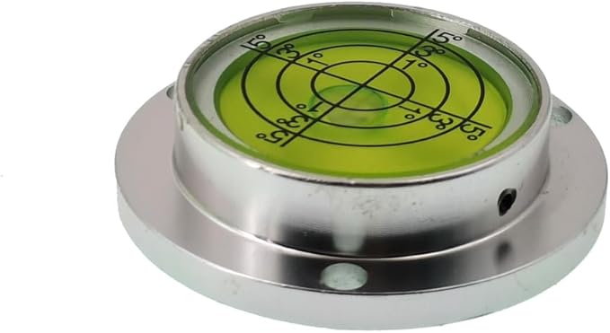 Metal Horizontal Bubble Cow Eye Level Universal Horizontal Bubble Flange Water Bubble Level Horizontal Bubble Small Household (40 * 10mm)