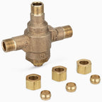 Sloan Optima Accessory MIX-135-A Thermostatic Water Mixing Valve - 4.0 gpm, Under Lavatory Application, Solid Brass Valve Body, Water Temp Adjustment Stem, Max Operating Pressure 125 psig, 0326045PK