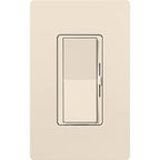 Lutron Diva Smart Dimmer Light Switch for Caseta Lighting (Lutron Smart Hub Required), for LED Lights, 150W, Single-Pole/3-Way, No Neutral, Light Almond (DVRF-6L-LA)