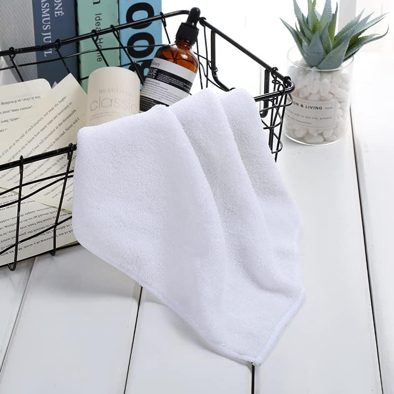 Microfiber Cleaning Cloth-24Pcs (13x13 inch) Ultra Soft Highly Absorbent Rags for Housekeeping-Machine Wash (White)