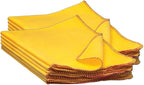 Buffalo Industries (60235) 13" x 24" 100% Cotton Fully Hemmed Yellow Flannel Dust Cloths, Pack of 12, Won't Scratch Fine surfaces, Great for Automotive, Polishing, Cleaning, Machine Washable