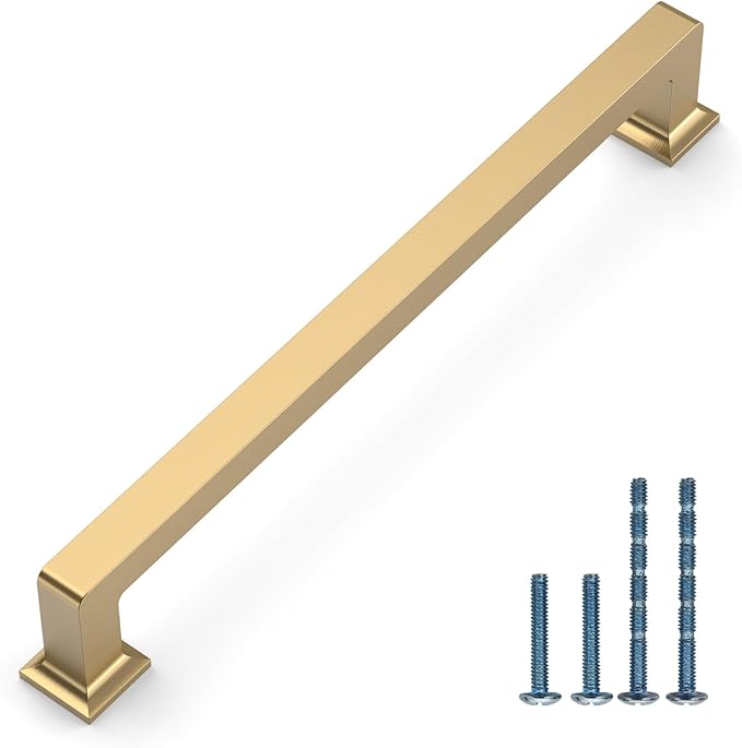 10 Pack 7"(177mm) Champagne Bronze Cabinet Pulls Kitchen Cabinet Drawer Handles Champagne Hardware for Cabinets Cupboard