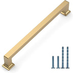 10 Pack 7"(177mm) Champagne Bronze Cabinet Pulls Kitchen Cabinet Drawer Handles Champagne Hardware for Cabinets Cupboard