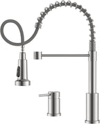 APPASO 2 Hole Kitchen Faucet, Kitchen Faucet with Separate Handle, SUS304 Stainless Steel Two Holes Faucet for Kitchen Sink, Brushed Nickel