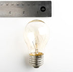 Hometown Evolution, Inc. 50 Foot E26 Outdoor Commercial String Lights with Suspended Socket for Weatherproof Heavy Duty Vintage Outside Lighting - Set of 25 A15 Clear Bulbs