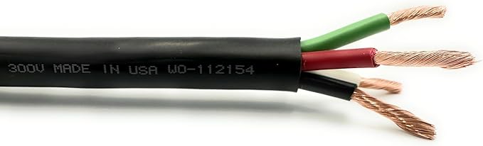 NATIONAL Wire & Cable – 20 AWG 4-Conductor Premium Copper Wire, 250 ft, Stranded | Made in USA, Flexible Jacket | Electronics, Controls, DIY Wiring, Indoor and Outdoor Use