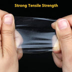 Super Thin Double Sided Tape 1inch x 82 feet Heavy Duty Clear Sticky Mounting Tape for DIY Crafts, Woodworking, Carpets, Posters, Photos, Scrapbook, Fashion Clothing, Heat Resistant, Residue Free