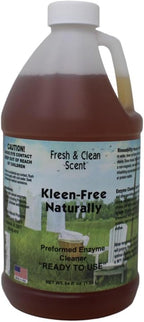 Naturally Preformed Enzyme Cleaner, Enzyme Solution, Multi-Purpose Cleaner, Laundry Additive and More - Concentrate-Fresh and Clean Scent-64oz