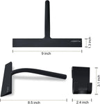 RICHMIRTH Silicone Rubber Blade Shower Squeegee 9" in Width Window & Car Squeegee for Shower, Glass, Window