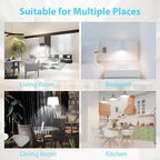 dalattin 12 Pack LED Bulbs Natural White 4000K, 60 Watt Equivalent A19 Standard Bulbs, E26 Base, 800 LM, Efficient 9W Energy Saving, Non-Dimmable, 80+ CRI, 120V, UL Listed, for Living Room, Office