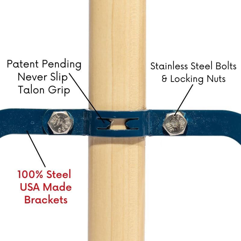 36" Soft/Fine Sweep Indoor Push Broom with 60" Handle. Ideal for Epoxy & Polished Floors. Durable American Made Steel Brackets-All Stainless Steel Hardware. No Plastic. 100% Made in The USA.