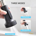 Smart Kitchen Faucet, 3 Modes Pull Down Sprayer, Touch On Sensor Activated, LED Temperature Control, 360-Degree Rotation, 1 or 3 Hole Deck Plate. 10-Year Warranty. (KW-66GR, Brushed Gold/Black)