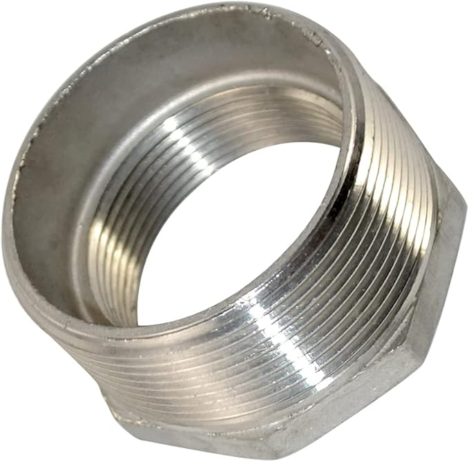 2" Male NPT to 1-1/2" Female NPT Female Reducing/Reducer Bushing Pipe Fitting,Adapter,Stainless Steel SS 304 Hex Bushing…