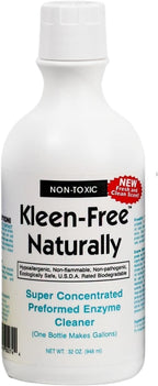 Naturally Preformed Enzyme Cleaner, Enzyme Solution, Multi-Purpose Cleaner, Laundry Additive and More - Concentrate - Fresh and Clean Scent - 32oz