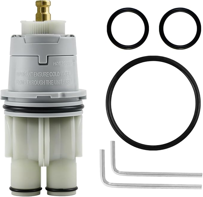 RP46074 Compatible with Delta 13/14 Series Bath Tub Shower Faucet Single Handle Universal MultiChoice Rough-in Valve Monitor Cartridge Repair Assembly Plumbing Parts