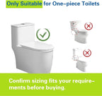 2-Inch Top Dual Flush Valve Repair Kit for One Piece Toilet (10"-13" Tank Height) - Fits 2.44"-2.83" Drain Holes | Includes 2-Inch Flush Valve, 2.2" Thread Push Button, Fill Valve