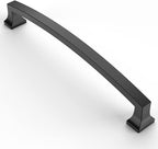 Asidrama 10 Pack 6.3 Inch(160mm) Hole Centers Kitchen Cabinet Handles, Matte Black Cabinet Pulls Kitchen Cabinet Hardware for Cupboard Drawer Pulls