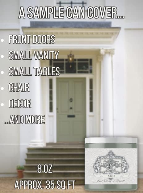 ALL-IN-ONE Paint, Durable cabinet and furniture paint. Built in primer and top coat, no sanding needed. Includes our 30 featured color card - Sedona (warm coral), 8oz Sample