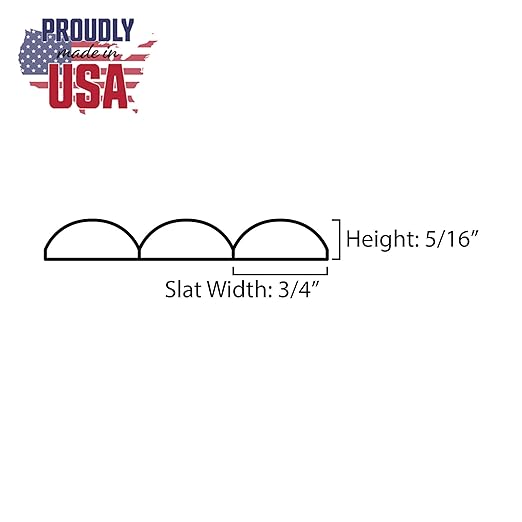 1' Wide x Nominal 8' High x 5/16' Thick Unfinished Solid Red Oak Tambour Sheet with 3/4" Half Round Grooves