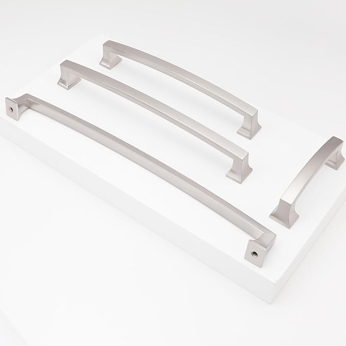 COTYKILEY 10 Pack 3 Inch(76mm) Brushed Satin Nickel Cabinet Handles Kitchen Cabinet Pulls Cabinet Door Handles Kitchen Cabinet Hardware Cupboard Drawer Pulls Dresser Handles