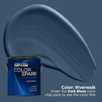 Rust-Oleum Color Spark Interior Paint and Primer in One, Eggshell, Riverwalk, 1 Gallon