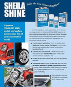 Sheila Shine 1 x 10 Oz. Stainless Steel Cleaner and Polish Aerosol Spray, Protect Household Kitchen Surface, Removes Grease, Fingerprint & Watermark, Polish & Leaves a Streak Free Shine for Appliances