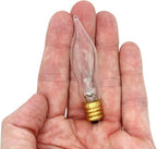 lumenivo 7.5 Watt Light Bulbs 120V/130V Bent Tip Candelabra, Flame Tip Chandelier Bulbs, Flame Shaped Light Bulbs Standard Base – Replacement Christmas Candle Tip Incandescent E12 Bulbs – 16 Pack