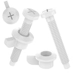 Toilet Seat Including Nut for Top Mount Toilet Seat Hinges, Plastic, Pack of 4