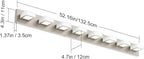 Ralbay 8-Light Brushed Nickel Bathroom Vanity Lights Metal Acrylic LED Modern Bathroom Wall Lighting Fixtures Over Mirror