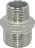 1" x 3/4" Male Threaded Reducing Nipple Fitting/Adapter,Stainless Steel SS304 NPT Pipe Hex Reducer