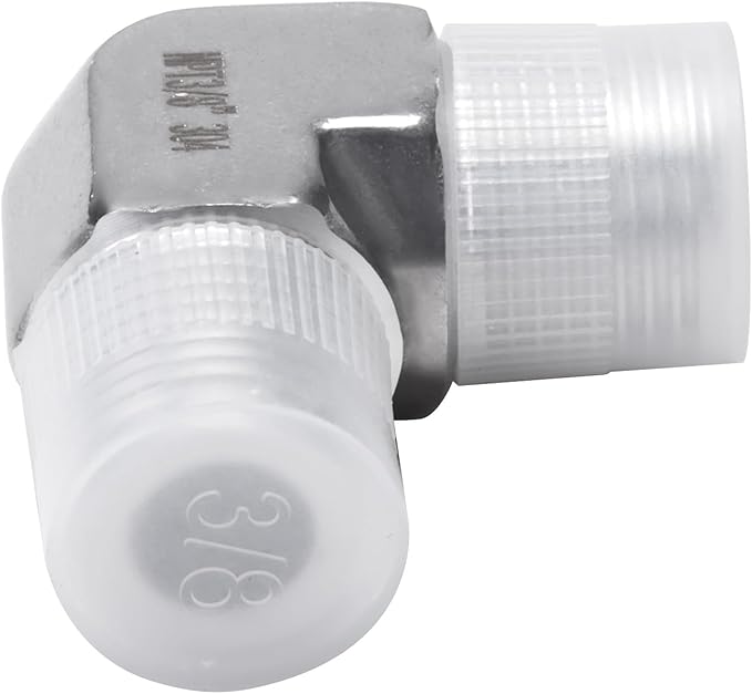 90 Degree Street Elbow - 3/8" NPT Male to 3/8" NPT Male Stainless Steel 304 Heavy Duty Forged Barstock Street Elbow Adapter Pipe Fitting (pack of 5)