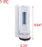 T Tulead Toilet Push Button Valve Replacement Flush Toilet Dual Flush Drain Valve Fit for Drainage Hole Dia. 2.56"-2.75", for Toilet Tank Height 10.24"-11.4"(Small Size)