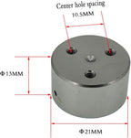 GPS RTK level, centering rod, carbon fiber horizontal bubble accessories with screw holes（21x13mm silver white）