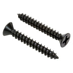 Bolt Dropper #8 x 1-1/4-Inch Black Screws, Pack of 25 - Xylan Coated Stainless Steel Flat Head Phillips Wood Screws - Corrosion Resistant for Wood, Drywall Applications, and Outdoor Projects